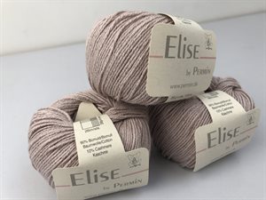 Elise by permin bomuld / cashmere - blødt og lækkert i old rose